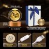 Flexzion 3D Moon Crystal Night Light Lamp Warm LED Glow with Wooden Base for Bedroom, Living Room & Gifting - Image 7